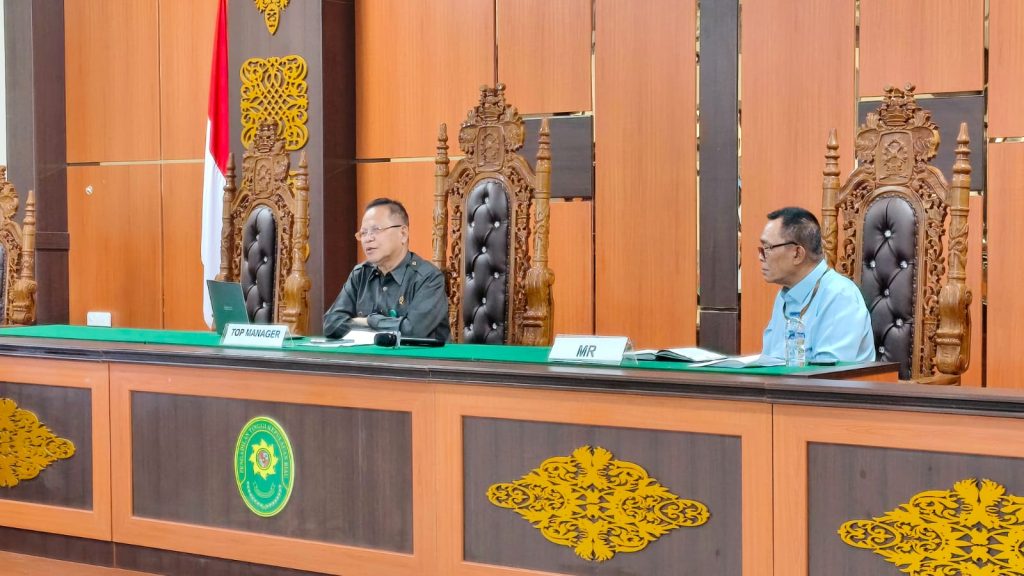 Rapat KEKA Evaluasi Penilaian AMPUH Pengadilan Negeri Sewilayah Hukum Pengadilan Tinggi Kepulauan Riau Semester I Tahun 2026